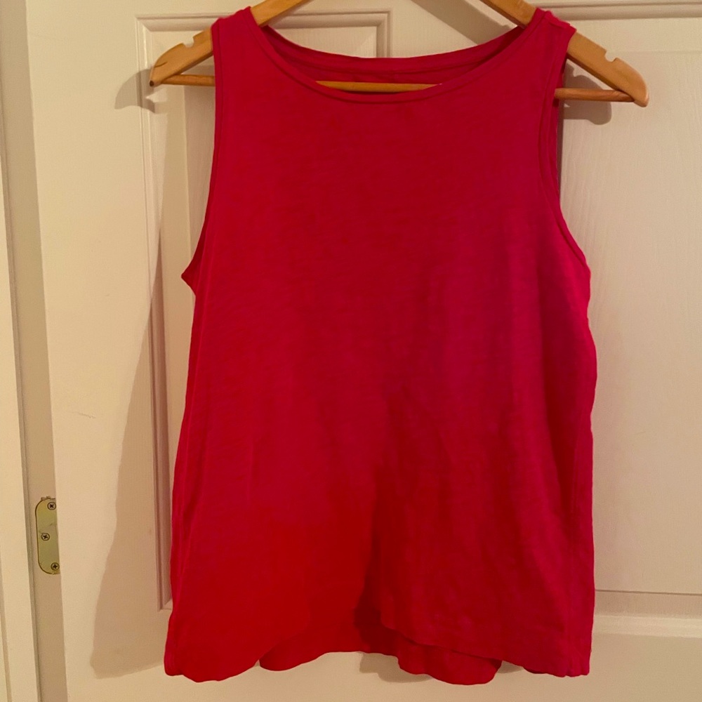 Loft red vintage soft sleeveless tee.